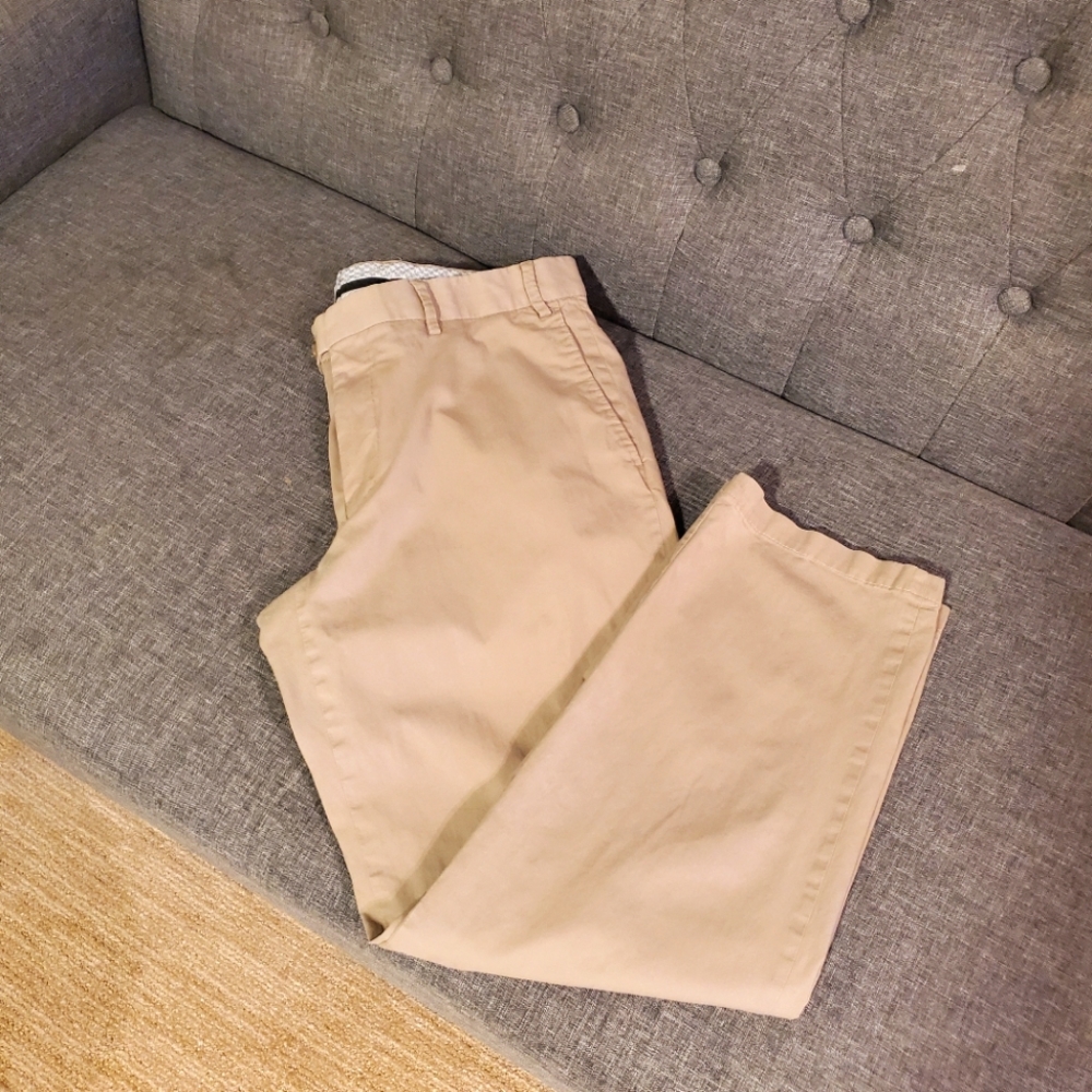 Hiltl Khaki Chino Pants - Supima Stretch Cotton - 32 x 28 - Modern Fit